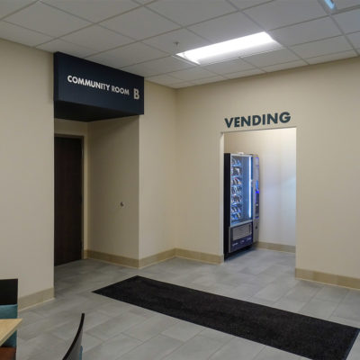 Examples of cut lettering interior signage